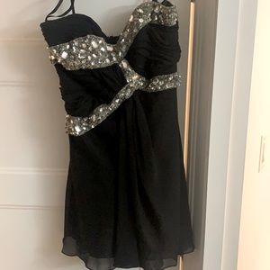 Crystal evening carnaby dress